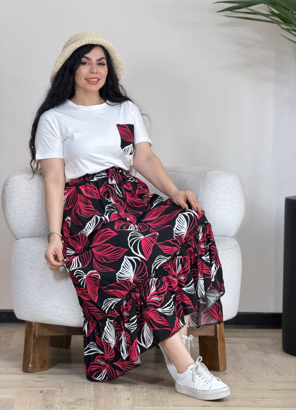 ست تیشرت و دامن نخی پارت چهارم